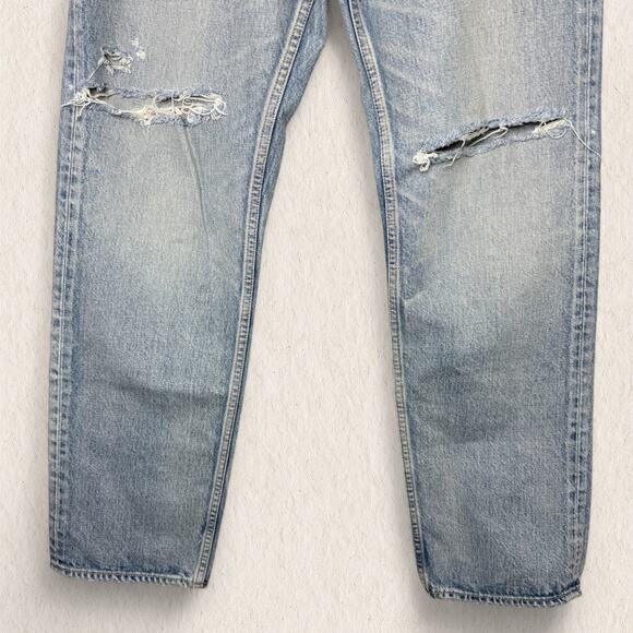 MOUSSY VINTAGE Jeans Women’s Size 27 Distressed Straight Leg 90s Japanese Denim‎ - Picture 3 of 13